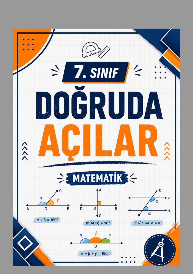 7.SINIF DOĞRUDA AÇILAR(1.SORU ÇÖZÜMÜ)